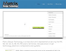 Tablet Screenshot of matrix-dt.com